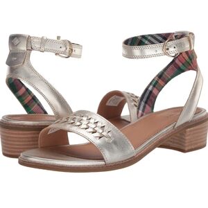 Sperry Women's Seaport City Sandal Ankle Strap Woven Leather Sandal